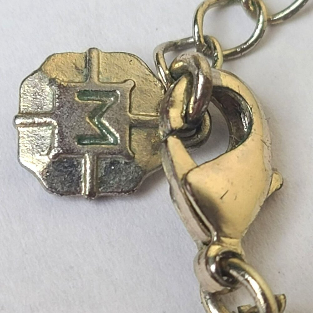 Monet Faux MOP & Rhinestone Teardrop Gold Tone Necklace & Earrings Set - Picture 9 of 10